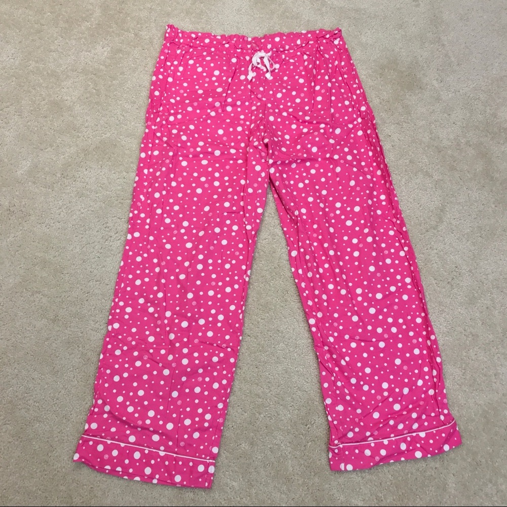 ❤️Victoria’s Secret Hot Pink Polka Dot Pajama Set - Picture 3 of 7